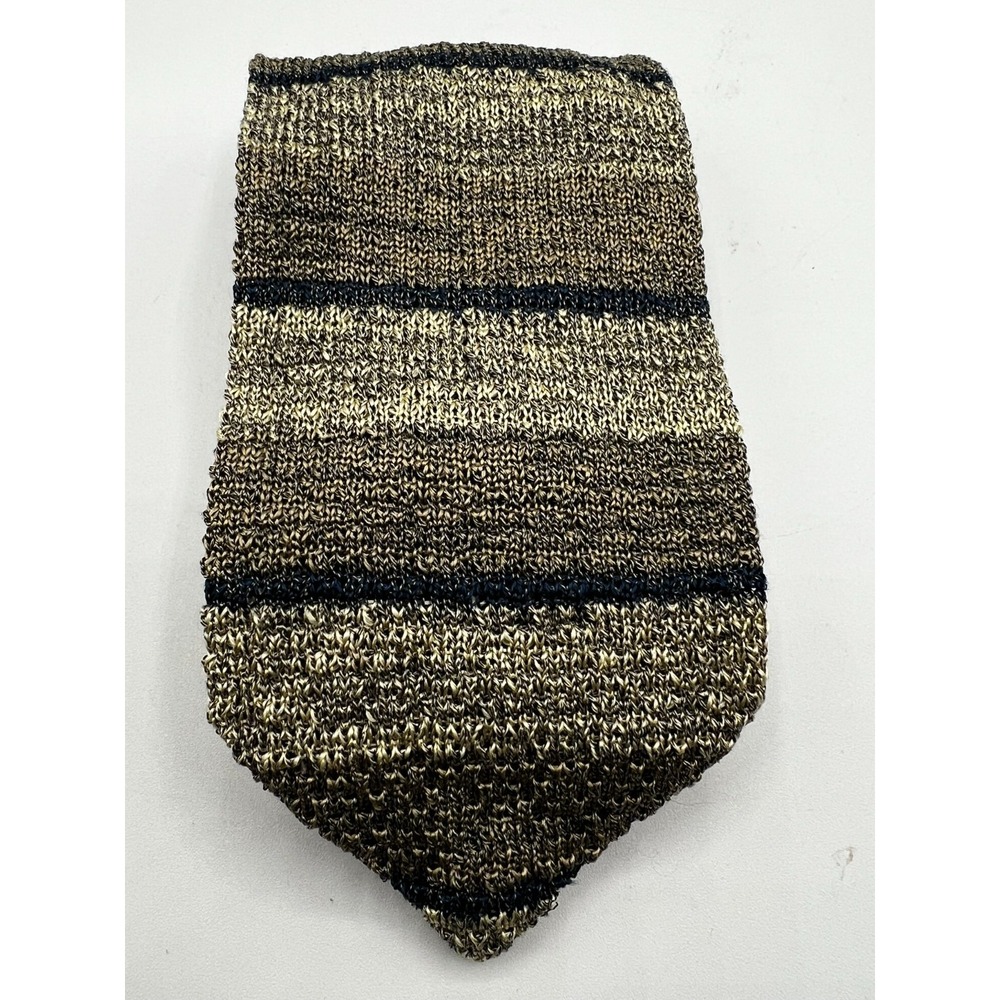 Marks & Spencer Knitted 100% Silk Mens Tie Multicolor‎ Italy L:54.5" W:3.5"